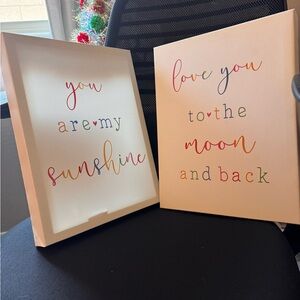 Colorful Inspirational Wall Art Set